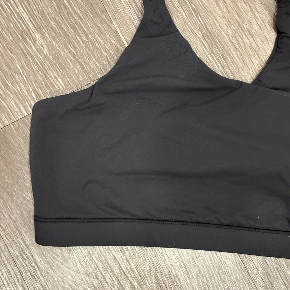 SKIMS Fits Everybody Scoop Bralette Onyx Black XL Adjustable Straps Pullover - Picture 5 of 10